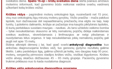 Krūties vėžio ankstyvosios diagnostikos programa