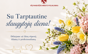 Su Tarptautine slaugytojų diena