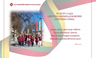 Sveikiname su Kovo 11-ąja – Lietuvos Nepriklausomybės atkūrimo diena!