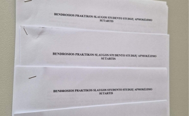 Pasirašyta sutartis su bendrosios praktikos slaugos studentais